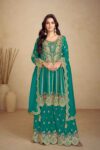 Chinon RIN184 Gulkayra Designer-JALWA Suits & Dresses Diwali Collections Rakhi Collections Wholesale Ladies Suits Embroidery Suits Party wear suits