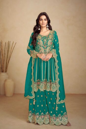 Chinon RIN184 Gulkayra Designer-JALWA Suits & Dresses Diwali Collections Rakhi Collections Wholesale Ladies Suits Embroidery Suits Party wear suits