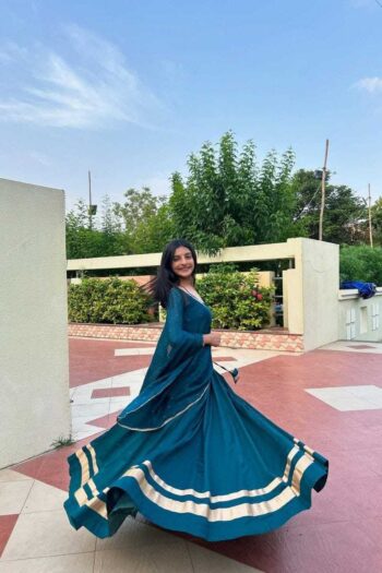 Vyomini Designer Plus Size Georgette Lehenga | Full Stitched Navratri Chaniya Choli