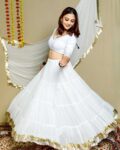 Vyomini Plus Size Georgette Navratri Lehenga | Full Stitched Festive Chaniya Choli (Sizes 32-60)