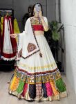 Vyomini Kutchi Work Lehenga | 6-Meter Flair Navratri Chaniya Choli with Real Mirror Dupatta