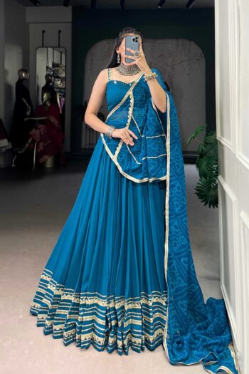 Vyomini Slub Rayon Navratri Chaniya Choli | Fancy Festive Wear Lehenga Collection